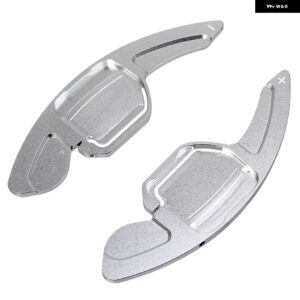 シフト パドル アウディ A3 S3 A4 S4 B8 A5 S5 A6 S6 A8 Q5 Q7 TT 車用 ステアリングホイール DSG シフト パドル エクステンション シフター ステッカー - Silver