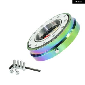 薄型 バージョン 6穴 ステアリングホイール クイックリリースハブ アダプター スナップオフボスキット - Neo Chrome