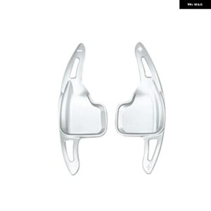 BMW F30 F31 F32 F10 F20 F22 F15 F16 X1 X3 X4 X5 X6 アルミ ステアリングホイール パドル シフター ギア シフト シフター エクステンション 2個 - Silver