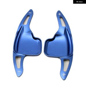 BMW F30 F31 F32 F10 F20 F22 F15 F16 X1 X3 X4 X5 X6 アルミ ステアリングホイール パドル シフター ギア シフト シフター エクステンション 2個 - Blue