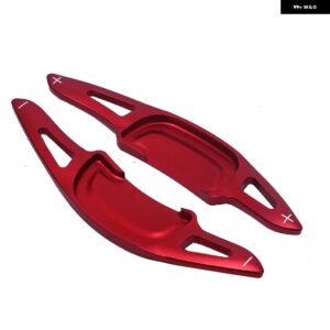 1ペア ステアリングホイール ギア シフト パドル シフター マツダ3 MAZADA3 CX30 CX-30 2020 2021 2022 アルミ 合金 パドルエクステンション - Red