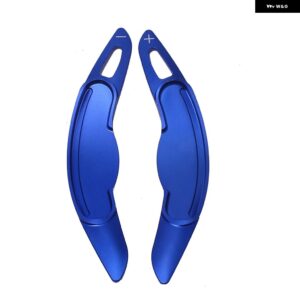 MINI COOPER S JCW F54 F55 F56 F57 F60 COUNTRYMAN CLUBMAN アルミ製 ステアリングホイール シフト パドルエクステンションカバー アクセサリー - Blue