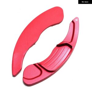 アルミ製 ステアリングホイール シフト パドル エクステンション シフター フォード フュージョン モンデオ エッジ トーラス リンカーン MKC MKX MKZ MKS - Red