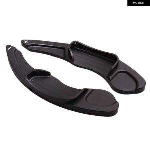 アルミ製 ステアリングホイール シフト パドル エクステンション シフター フォード フュージョン モンデオ エッジ トーラス リンカーン MKC MKX MKZ MKS - black