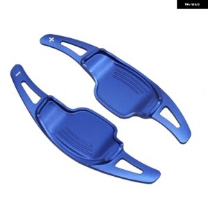 アルミ製ギア ボックス レバー 車用エクステンダーブレード ギア ボックス レバー シボレー カマロ 2012-2015 延長 ステアリングハブに適合 - Blue