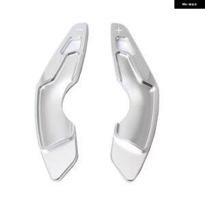 レクサス アルミパドル シフター ステアリングホイール シフト パドル RC 200T NX 300 IS 250 300 2014-2020 車内 交換用 2個 - Silver