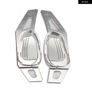 CUPRA ATECA FORMENTOR LEON 2021 - 23 車 ステアリングホイール シフト パドルギアパドルDSGエクステンション スタイリング カーアクセサリー - Silver