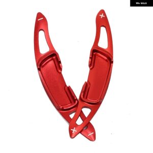 シフト パドル 2014-2018 マツダ アテンザ アクセラ 3/6/2 CX-3 CX-5 CX-9 車用 ステアリングホイール シフター エクステンション DSG アクセサリー - Red