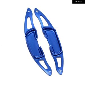 シフト パドル 2014-2018 マツダ アテンザ アクセラ 3/6/2 CX-3 CX-5 CX-9 車用 ステアリングホイール シフター エクステンション DSG アクセサリー - Blue