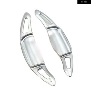 シフト パドル トヨタ カムリ 2018 2019 アルミ 合金 車用 ステアリングホイール DSG シフター エクステンション 2個 - Silver