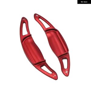 シフト パドル トヨタ カムリ 2018 2019 アルミ 合金 車用 ステアリングホイール DSG シフター エクステンション 2個 - Red