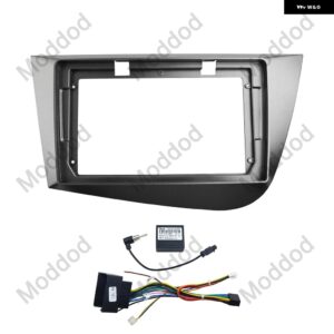 9インチ カー ラジオ フェイシア SEAT LEON 2005-2012 ダッシュリフィッティング 取り付け マウント キット ステレオ GPS DVD パネル CDプレーヤー フレーム - frame with cable