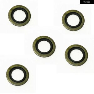 適合車種： プジョー 1007 206 207 208 3008 307 308 406 407 508 07 807 シトロエン C4 C5 C6 エンジン オイルドレン プラグ プラグシール 016393 - 5 pieces