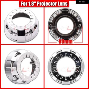 SINOLYN LED エンジェルアイズ ヘッドライト レンズ シュラウド ベゼル 1.8/2.0 H1 バイ キセノン プロジェクターレンズ ダスト ベゼル RETROACCESSORIES - E shrouds