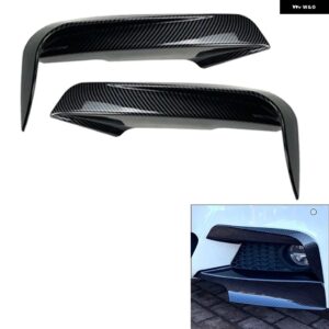 1ペア 車用フロント バンパー ファング トリム エアベント リッドカバー BMW 3シリーズ F30 F31 2012 - 18 Mスポーツ専用 - Carbon Fiber