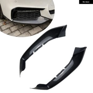 2個入り 車用フロント バンパー スプリッター リップ カナード デコレーション トリム BMW 5シリーズ G30 G31 G38 520I 525I 530I 540I Mスポーツ 2017-2020 - Carbon Fiber