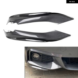 車用フロント バンパー リップスプリッター サイド エアベント カバー カナード スポイラー BMW 4シリーズ F32 2013-2019 F33 13-2021 F36 14-2020 - Carbon Fiber