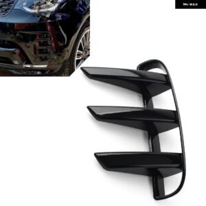 光沢ブラック 車用フロント バンパー グリル エアベント カバー トリム 左/右 ランドローバー ディスカバリー 5 2021-2022 - 1Pcs Left