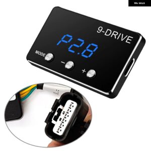 9ドライブカー電子スロットル コントローラ ーペダルアクセル ホンダ アコード2013-19シティ シビック 2015以降CRV2010以降HRV2014以降 - black