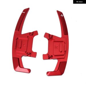 2個 交換用アロイ ステアリングホイール DSG パドル シフター エクステンション VW ゴルフ 7 GTI 2015 - 20 - Red