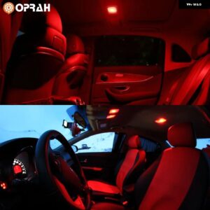 10個 T10 W5W 194 501 LED CANバス 車内灯 3 SMD 3838 チップ ホワイト 計器灯 電球 ランプ ホワイト 6000K 12V - Red