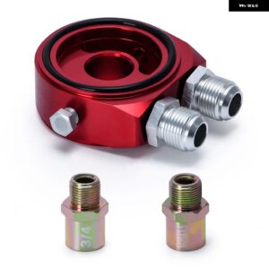 LIZHI RACING - 汎用 アルミ AN10 サンドイッチオイル アダプター フィルター クーラープレートキット 3/4-16 UNF M20 X 1.5 フィッティング付き LZ6721 - 6721R