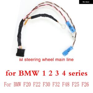 車用 ステアリングホイール カバー キット アップグレード BMW F30 F10 F20 F48 F25 F32 リモートクルーズ コントロール スピード ボタン スイッチ シフト - F30 Connecting line