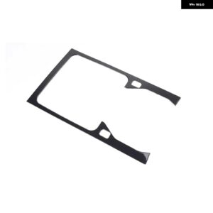 ABS 車用中央 コントロール 収納 ボックス カップ トリム 装飾 カバー ステッカー フレーム ランドローバー ディフェンダー 20-22 内装アクセサリー - black