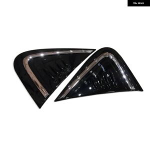 トヨタ C-HR CHR 2016-2022 カラフル エクステリア フロントサイドフェンダーベント デカール エンブレム カバー トリム カー スタイリング - black