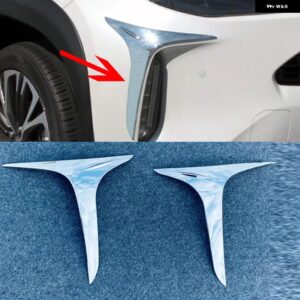 トヨタ ヤリスクロス XP210 2020 - 23 クローム フロント リア フォグ ヘッドライト ライト ランプ フレーム カバー トリム ステッカー カー スタイリング - a