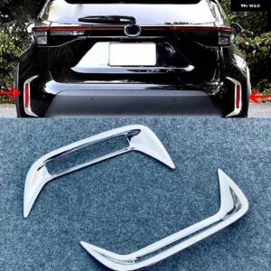 トヨタ ヤリスクロス XP210 2020 - 23 クローム フロント リア フォグ ヘッドライト ライト ランプ フレーム カバー トリム ステッカー カー スタイリング - c