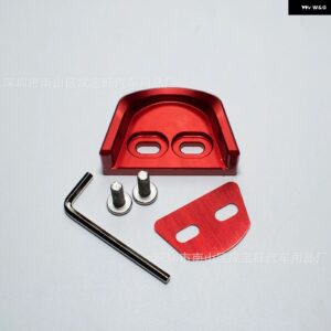 テールゲート異音防止装置 V97 V93 V87 V73 三菱 パジェロ テールドア緩みリペア モンテロ ショーグン ドアロック - Red