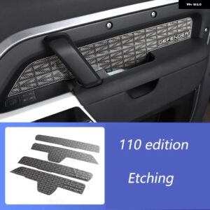 ドア内装 装飾 ランドローバー ディフェンダー アクセサリー カスタム ステッカー 90 110 ディフェンダー 内装ドア トリム パネル - 110 etching