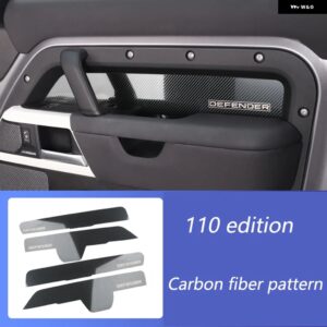 ドア内装 装飾 ランドローバー ディフェンダー アクセサリー カスタム ステッカー 90 110 ディフェンダー 内装ドア トリム パネル - 110 carbon fiber