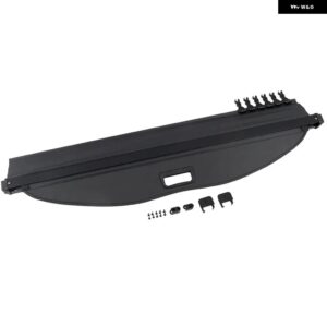 ホンダ ジャズ 2002-2018 シャトル 2015-2022 ブラック リトラクタブル リアブート トランク ラゲッジ セキュリティシールド カーゴカバー - Fit 2008-2013