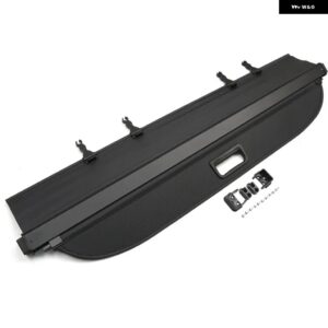 ホンダ ジャズ 2002-2018 シャトル 2015-2022 ブラック リトラクタブル リアブート トランク ラゲッジ セキュリティシールド カーゴカバー - Fit 2014-2018