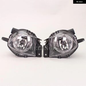 BMW 3シリーズ E90 E91 325 328 335 2005 2006 2007 2008 セダン フロント バンパー クリア フォグランプ ハロゲン 電球 付き - Pair