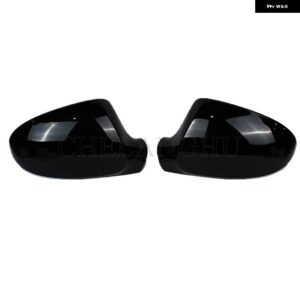 ブラックリアミラー カバー VW ゴルフ R32 GTI 2006 - 09 ドアウィングミラー ハウジング ケース - Left and Right