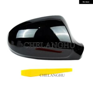 ブラックリアミラー カバー VW ジェッタ MK5 セダン ワゴン GLI 2006 - 11 ドアウィングミラー ハウジング ケース - Right Side