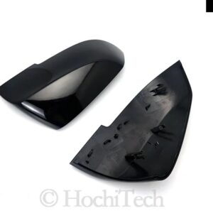 カーボン 車用リアビューミラー カバー キャップ BMW F20 F22 F30 F31 F32 F33 F36 F34 F35 I3 I3S X1 サイドミラー カバー トリム - 2pcs black