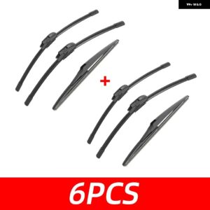 3PCS カー ワイパー ダイハツ テリオス MK2 J200 F700 2006-2017 フロントリア ワイパー ブレード ブラシ 自動車アクセサリー 2006 2007 - 6 PCS