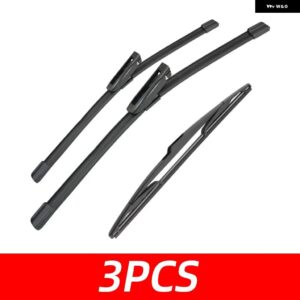 3PCS カー ワイパー ルノー メガーヌ 3 ハッチバック クーペ 2008-2016 フロントリア ワイパー ブレード ブラシ 自動車アクセサリー 2008 - 3 PCS