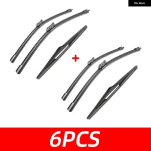 3PCS カー ワイパー プジョー 3008 MK2 2017-2021 フロントリア ワイパー ブレード ブラシ 自動車アクセサリー 2017 - 21 - 6 PCS