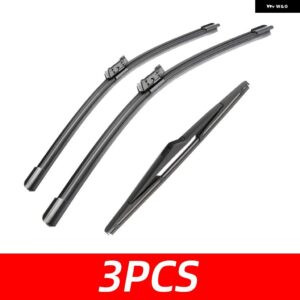 3PCS カー ワイパー プジョー 3008 MK2 2017-2021 フロントリア ワイパー ブレード ブラシ 自動車アクセサリー 2017 - 21 - 3 PCS