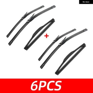 3PCS 車用 ワイパー シトロエン C4 クーペ 3ドア 2004-2010 フロントリア ワイパー ブレード ブラシ 自動車アクセサリー 2004 - 6 PCS