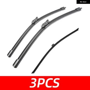 3PCS カー ワイパー アウディ Q3 MK1 2011-2017 フロントリア ワイパー ブレード ブラシ 自動車アクセサリー 2011 - 16 - 3 PCS
