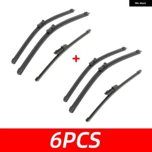 3PCS 車 ワイパー アウディ A1 2011-2018 フロント リア ワイパー ブレード ブラシ 自動車アクセサリー 2011 - 18 - 6 PCS