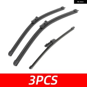 3PCS 車 ワイパー アウディ A1 2011-2018 フロント リア ワイパー ブレード ブラシ 自動車アクセサリー 2011 - 18 - 3 PCS