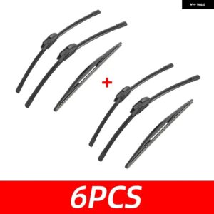 3PCS カー ワイパー スバル アウトバック 3 BL BP 2005-2009 フロントリア ワイパー ブレード ブラシ 自動車アクセサリー 2005 - 09 - 6 PCS