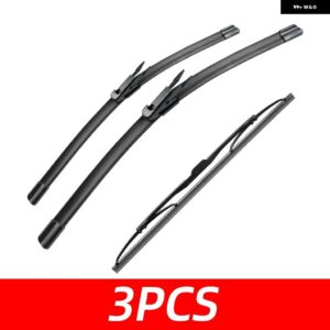 3PCS カー ワイパー アウディ Q7 4L 2006-2015 フロントリア ワイパー ブレード ブラシ 自動車アクセサリー 2006 - 10 - 3 PCS